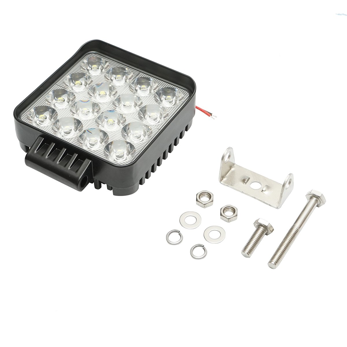Proiector LED patrat combo 12-80V, 42W carcasa aluminiu 107x107x40mm
